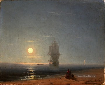 Mondnacht 1857 Verspielt Ivan Aiwasowski russisch Ölgemälde